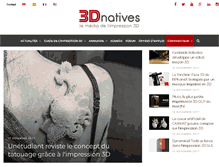 Tablet Screenshot of 3dnatives.com